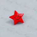 Chrysanthemum Garment Accessories Buttons Red Star Shaped